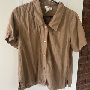Coldwater Creek Tan Casual Shirt